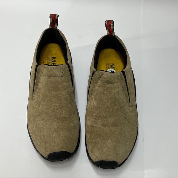 MERRELL men’s Size 6 1/2 Slip On Jungle Moc Tan - Picture 3 of 9